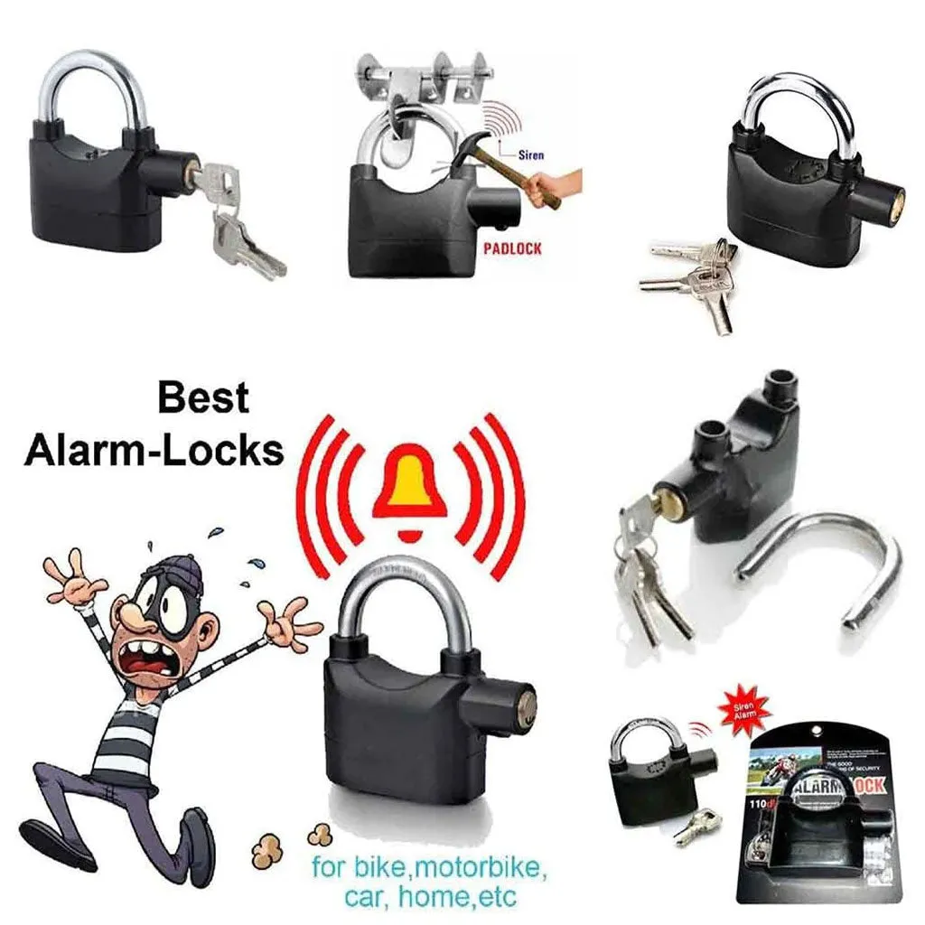 0185 Anti Theft Security Pad Lock with Smart Alarm