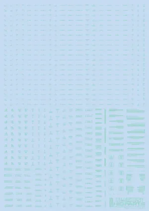 1/144 RB01 Caution Decal Pastel Mint(1pc)