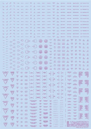 1/144 RB02 Caution Decal Pastel Violet(1pc)