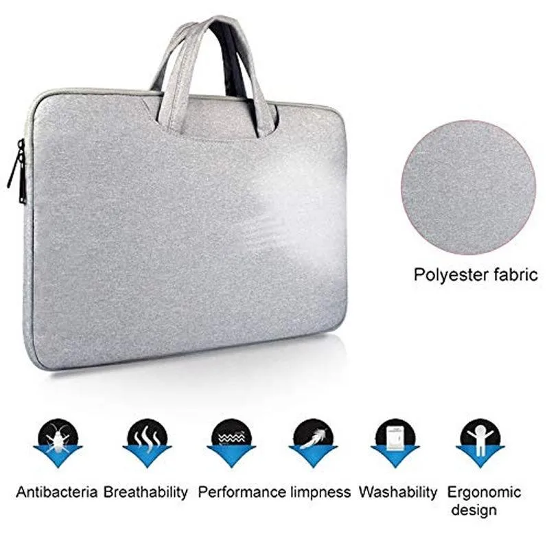 15.4-Inch Hand Waterproof Laptop Bag Se-141 Grey