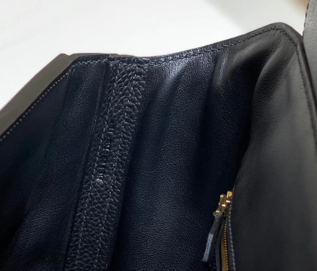 2024 29cm KELLY handmade handbag shoulder bag QWE1128 black