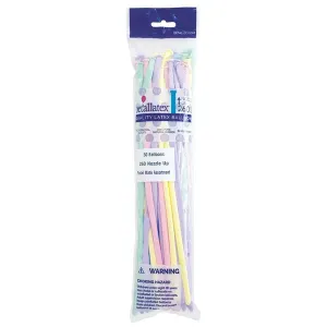 260 Latex Balloon Pack - Pastel Matte Assortment | 50 ct.