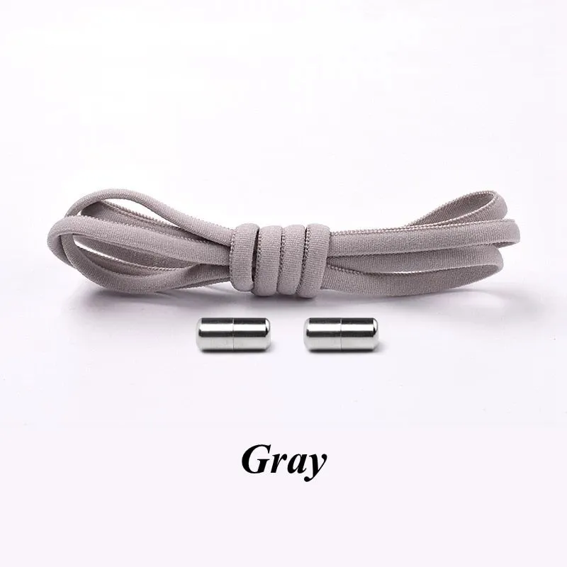 3 Pairs Elastic No tie Shoe laces Round Locking Elastic Shoelaces Kids Adult Running Sneakers Shoelace Lazy Laces 19 Color