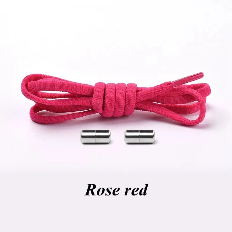 3 Pairs Elastic No tie Shoe laces Round Locking Elastic Shoelaces Kids Adult Running Sneakers Shoelace Lazy Laces 19 Color