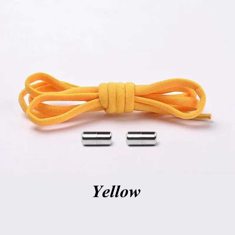 3 Pairs Elastic No tie Shoe laces Round Locking Elastic Shoelaces Kids Adult Running Sneakers Shoelace Lazy Laces 19 Color