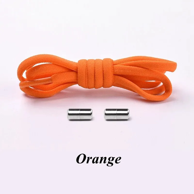 3 Pairs Elastic No tie Shoe laces Round Locking Elastic Shoelaces Kids Adult Running Sneakers Shoelace Lazy Laces 19 Color