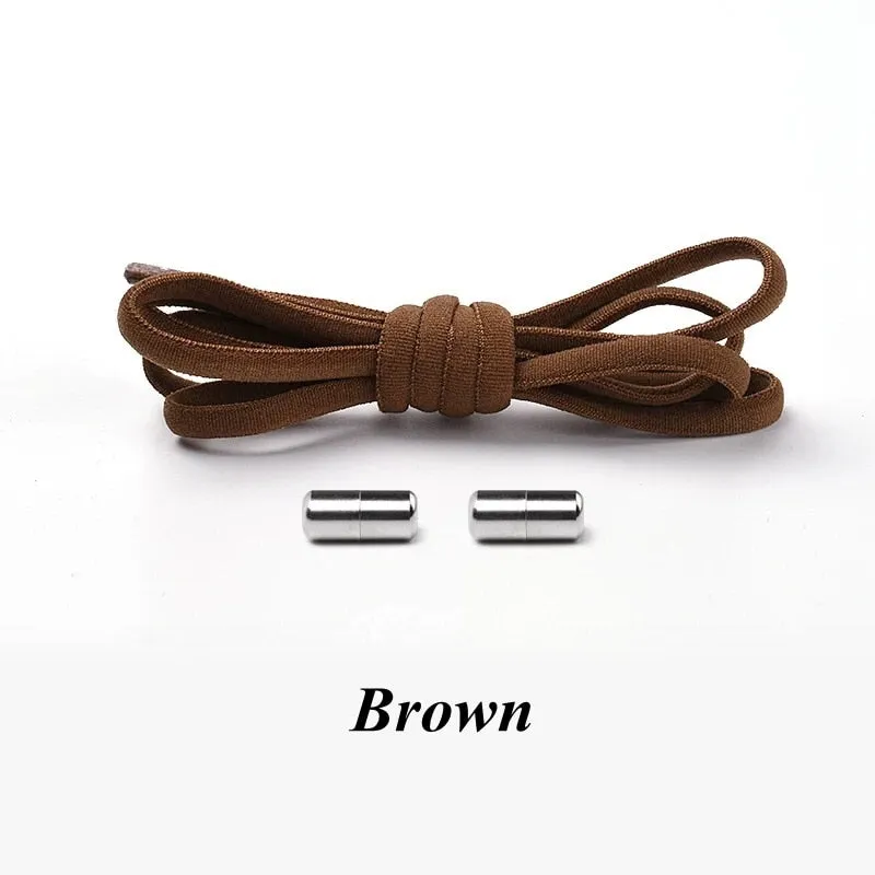 3 Pairs Elastic No tie Shoe laces Round Locking Elastic Shoelaces Kids Adult Running Sneakers Shoelace Lazy Laces 19 Color