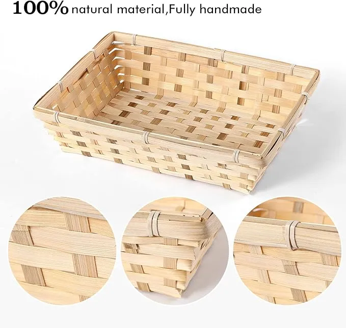 37cm Bamboo Packing Basket Tray