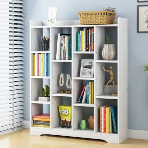 4 Tier Simpleness Floor Bay Creative Bookshelf