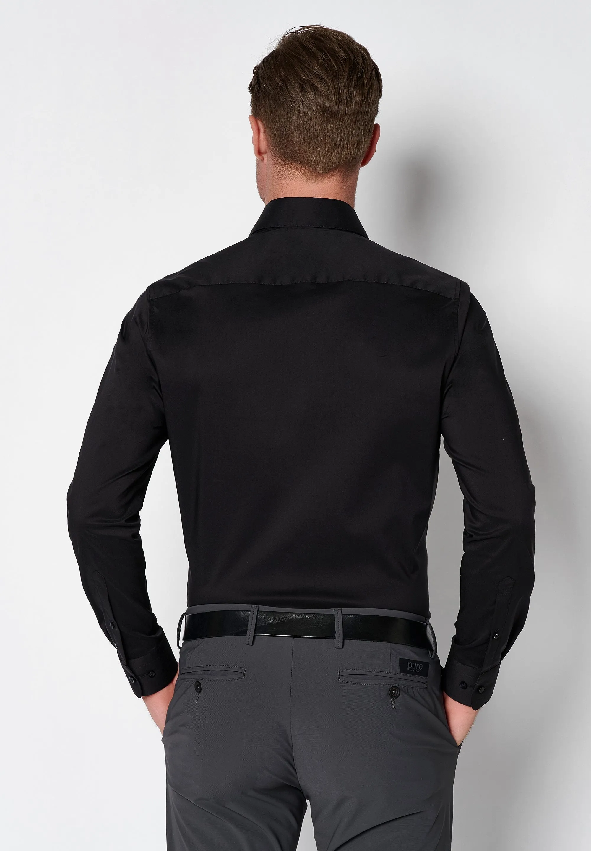 4059-21709 - FLXBL Hemd - schwarz