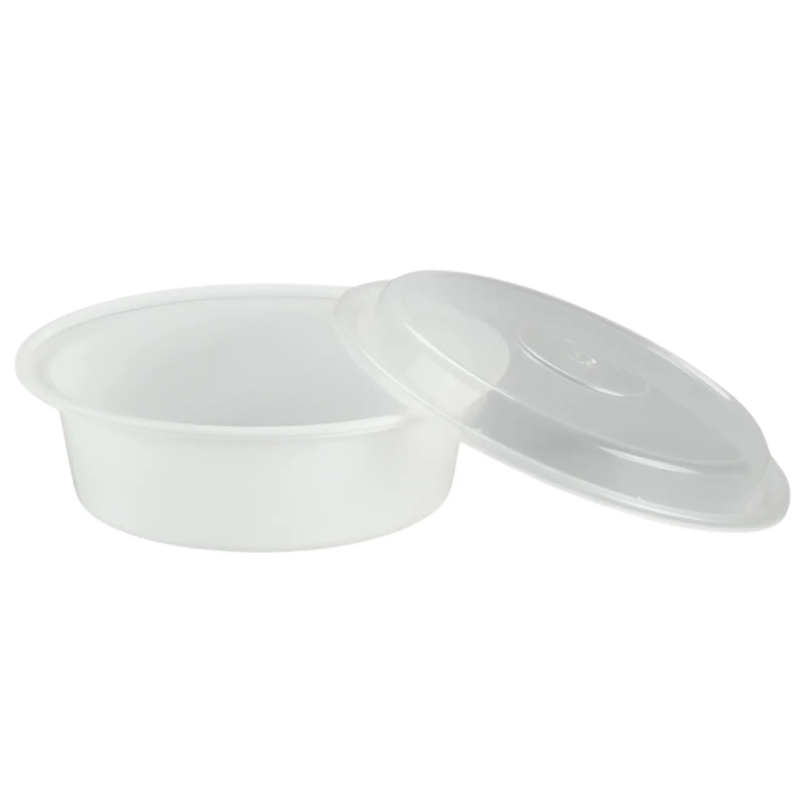 48oz Extra Strong Quality White Round Disposable Meal Prep/ Bento Box Container