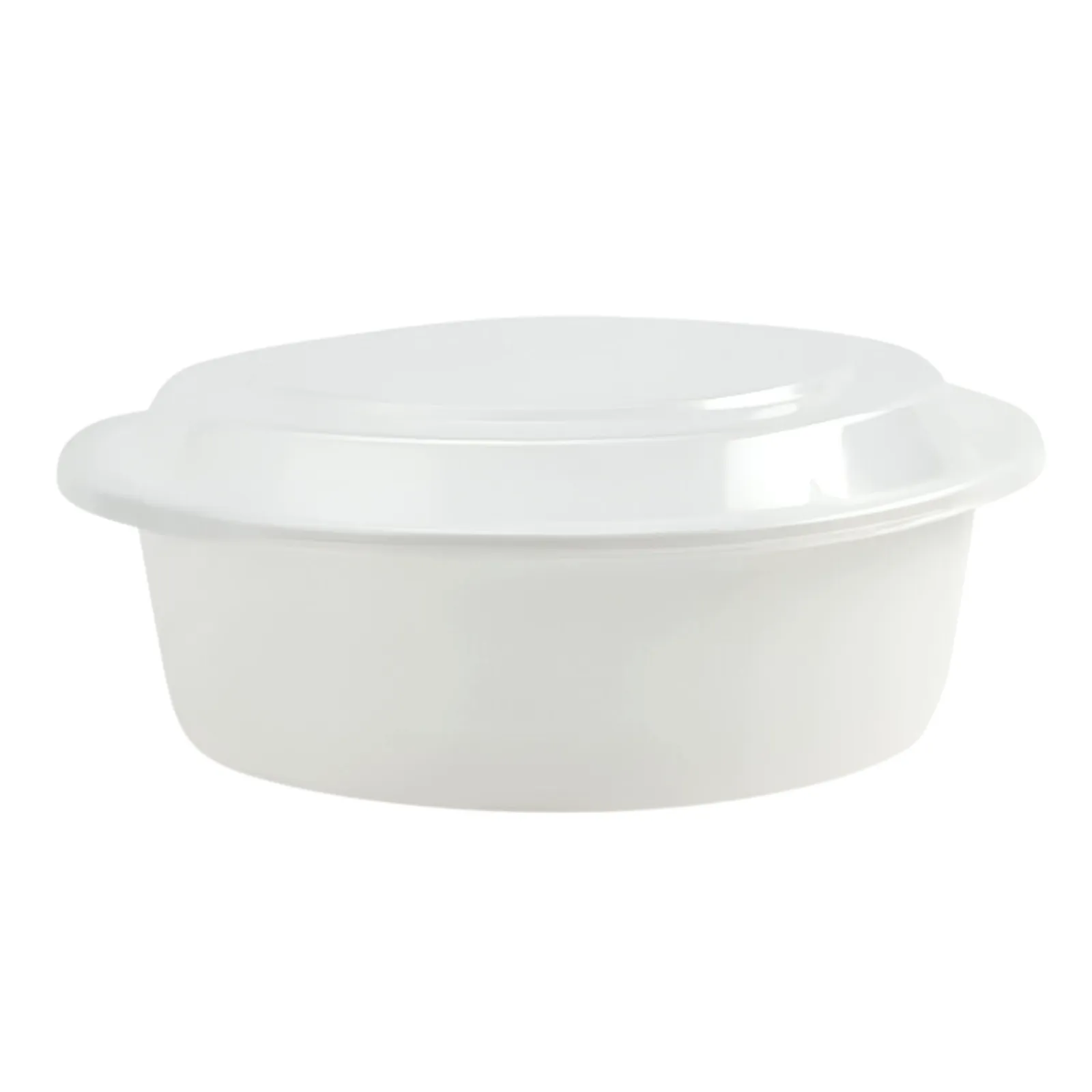 48oz Extra Strong Quality White Round Disposable Meal Prep/ Bento Box Container