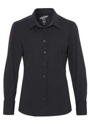 7700-91910 - Functional Bluse Slim Fit - schwarz