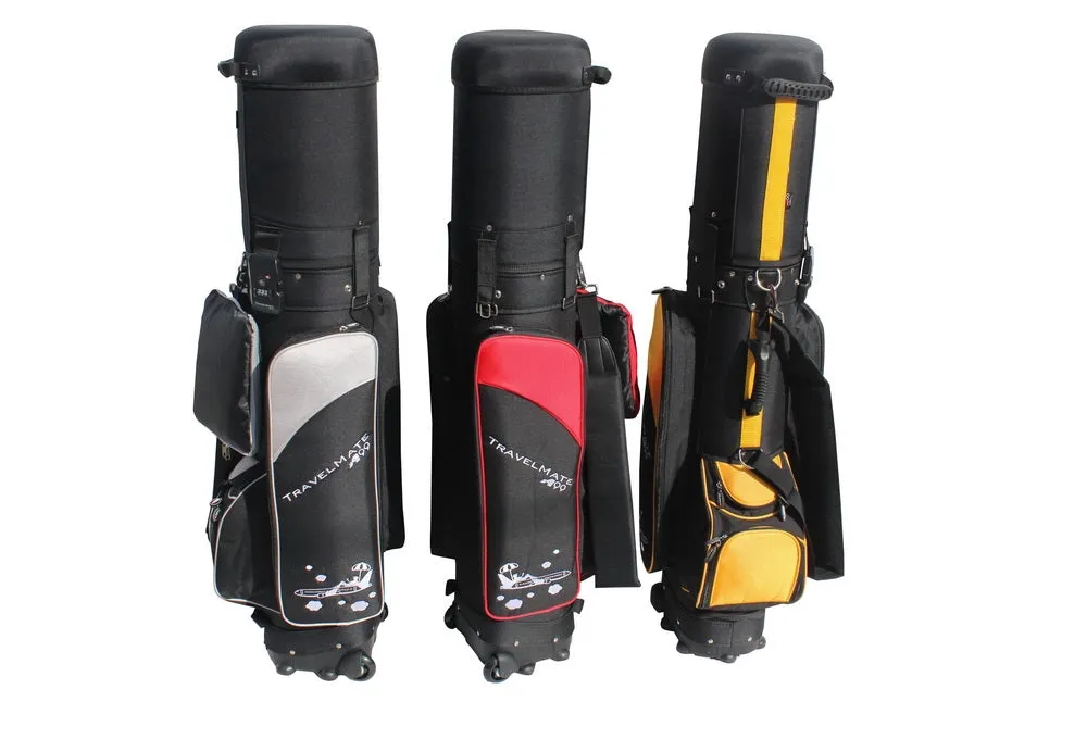 A99Golf Travel Mate III with SKIN CarryOn Wheeled Cover W. TSA Lock Air Porter Golf Travel Bag cart Bag Hybrid Travel Bag
