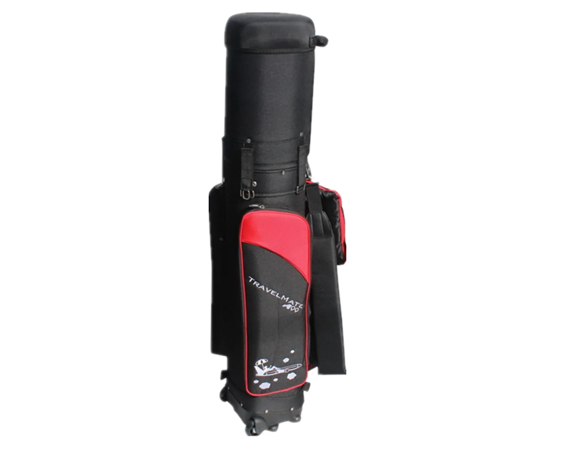 A99Golf Travel Mate III with SKIN CarryOn Wheeled Cover W. TSA Lock Air Porter Golf Travel Bag cart Bag Hybrid Travel Bag