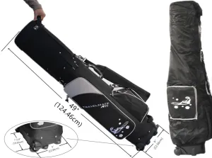 A99Golf Travel Mate III with SKIN CarryOn Wheeled Cover W. TSA Lock Air Porter Golf Travel Bag cart Bag Hybrid Travel Bag