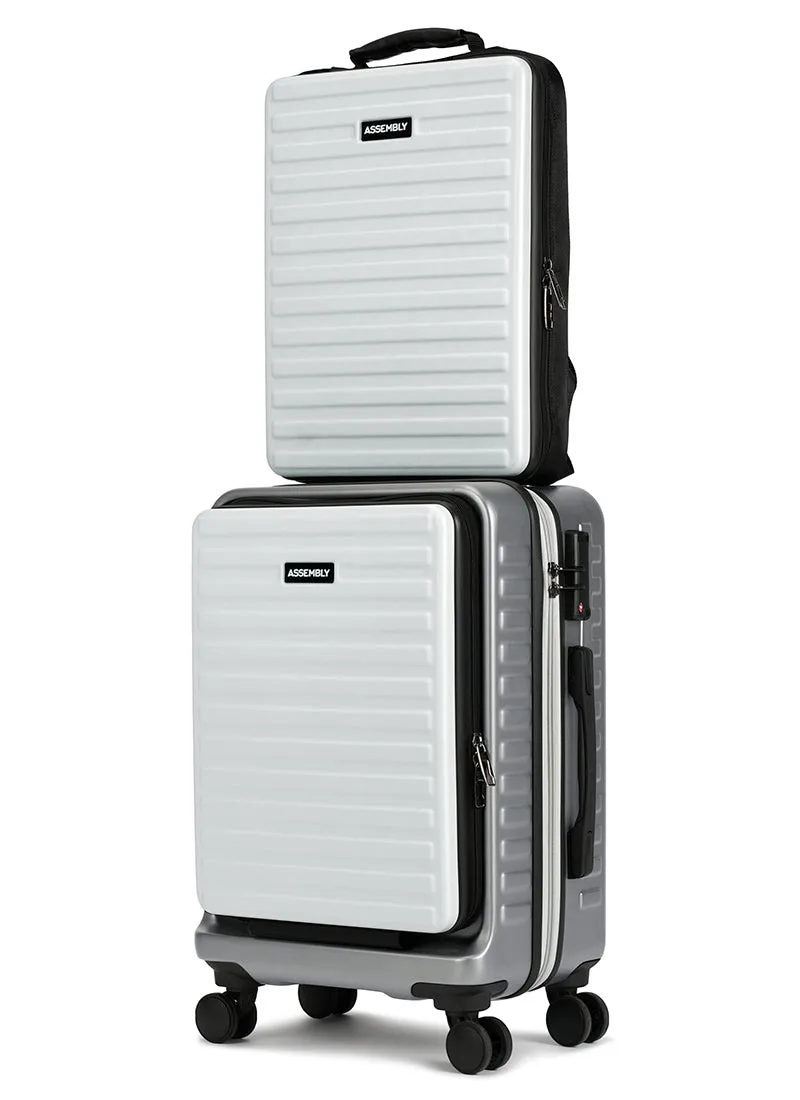 Agile Set | Grey-White | CabinPro Laptop Backpack