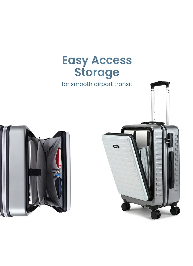 Agile Set | Grey-White | CabinPro Laptop Backpack