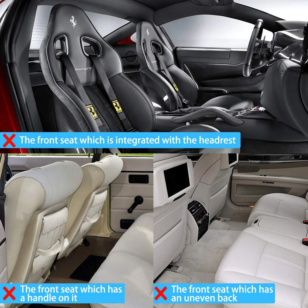 Anypack Car Back Seat Organizer 2pc with Touch Screen Tablet Holder Kick Mats with Pocket for Toys