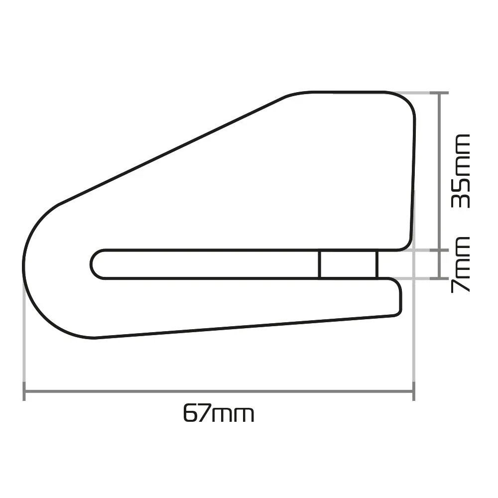 Aprilia Dorsoduro 1200 Oxford LK218 Alpha XA14 Motorcycle Alarm Motorbike Disc Lock Black