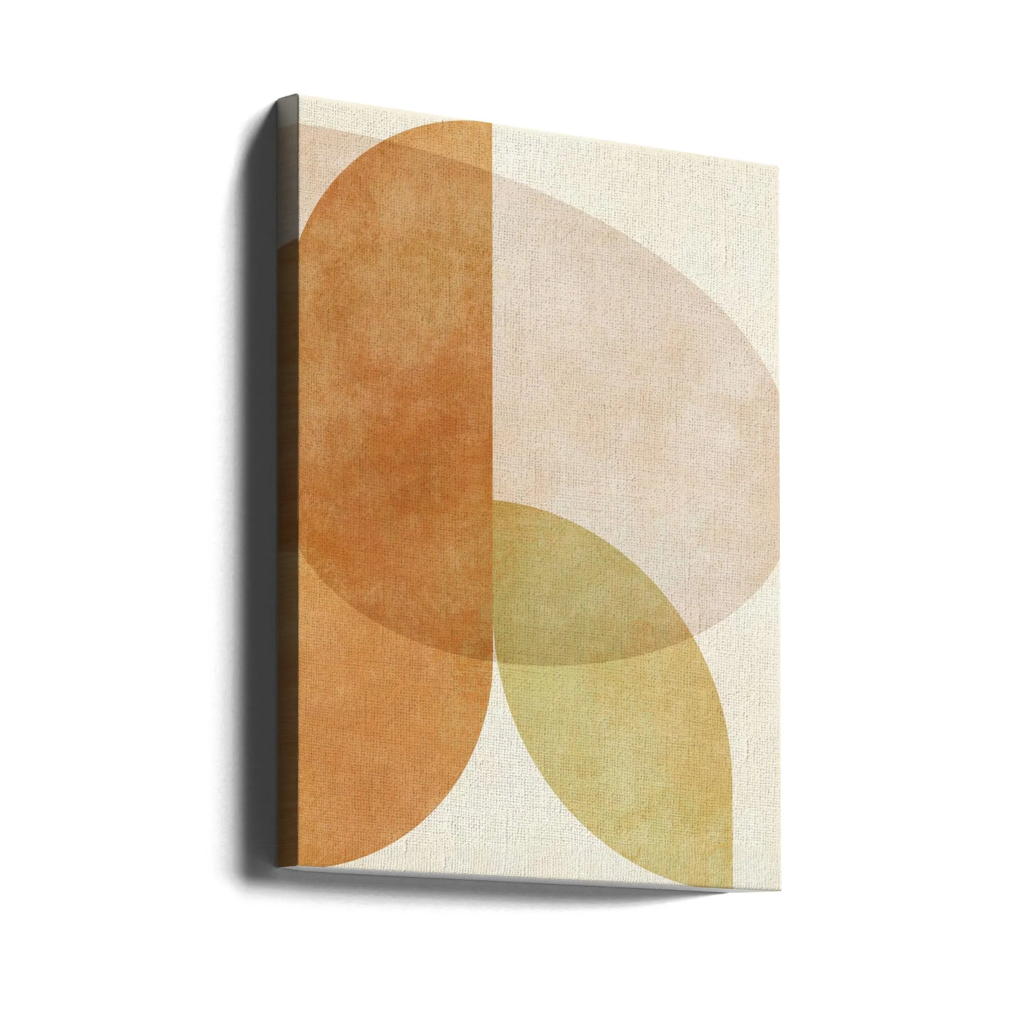 Aqua Shapes4 Kopie - Stretched Canvas, Poster or Fine Art Print
