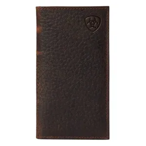 Ariat Brown Shield Logo Rodeo/Checkbook Wallet