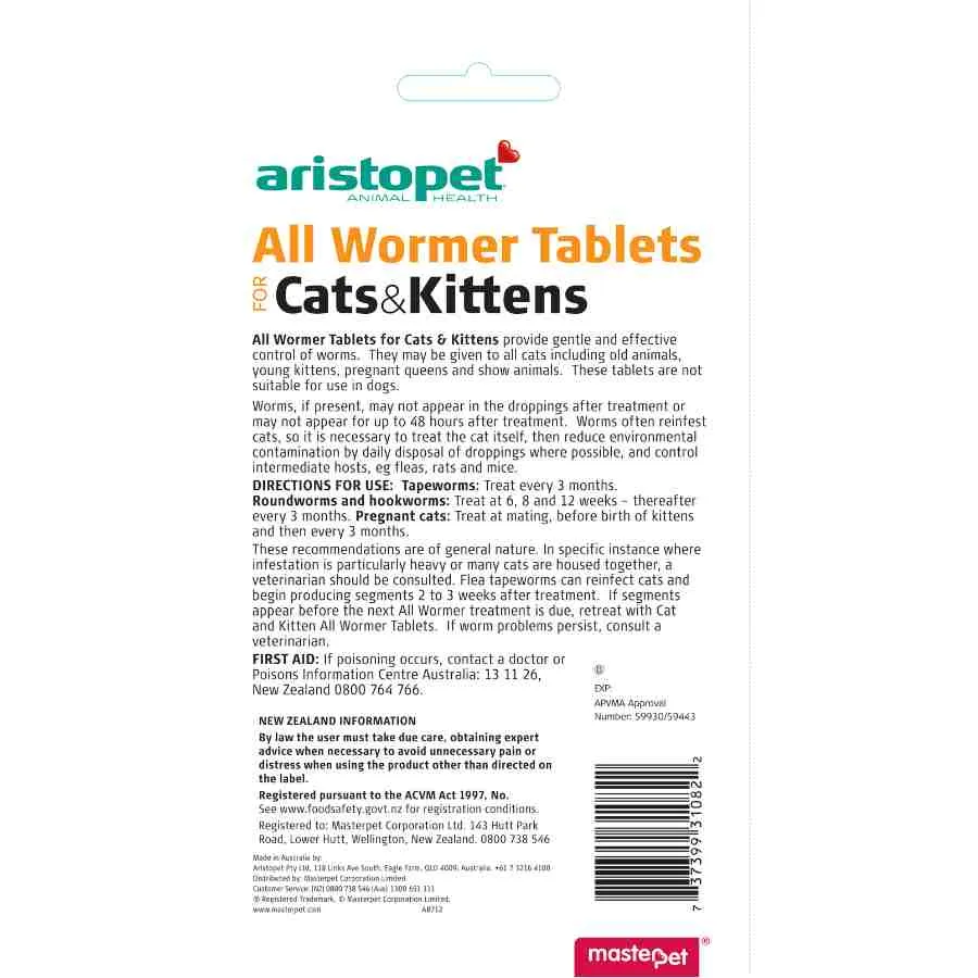 Aristopet All Wormer for Cats and Kittens