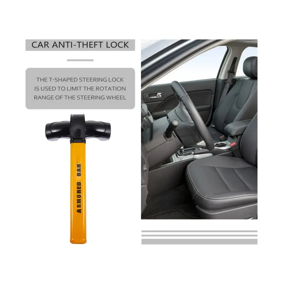 Armored Bar - Anti Theft Steering Wheel Lock