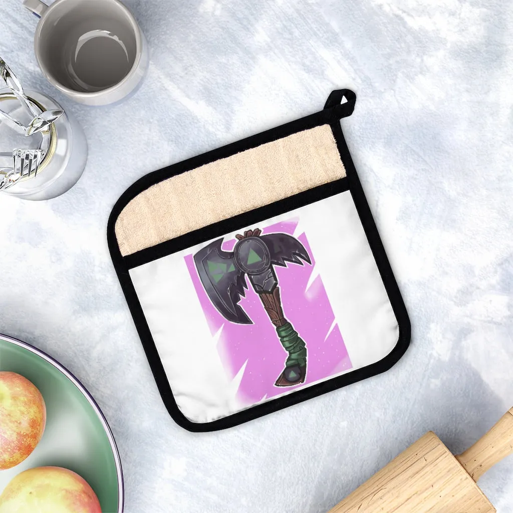 Axe Pot Holder with Pocket
