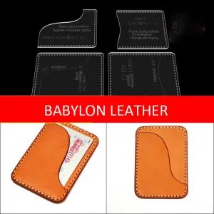 BABYLON™ Card & ID Holder Leather Craft Pattern AAB-01