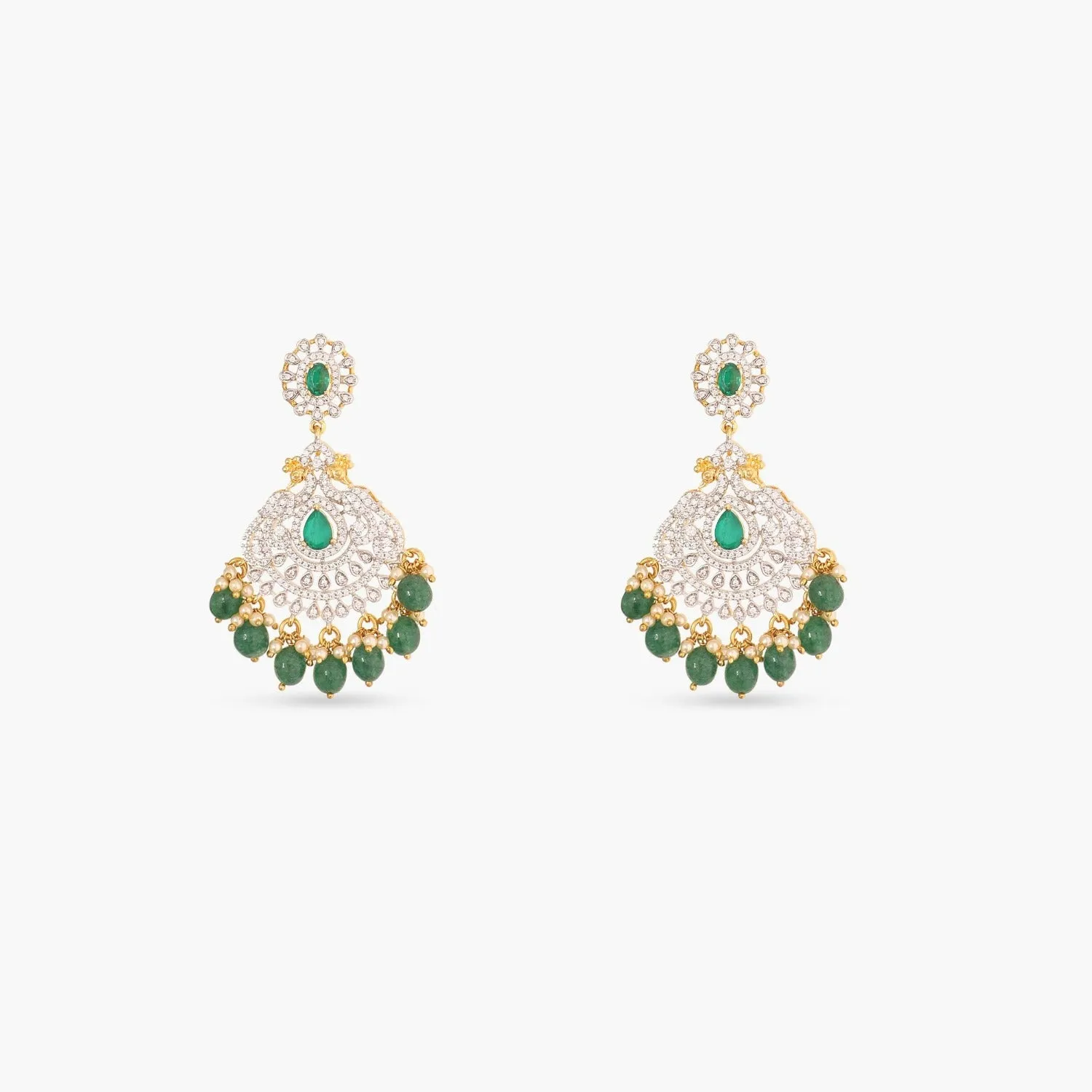 Bahaar Grand CZ Silver Choker Set