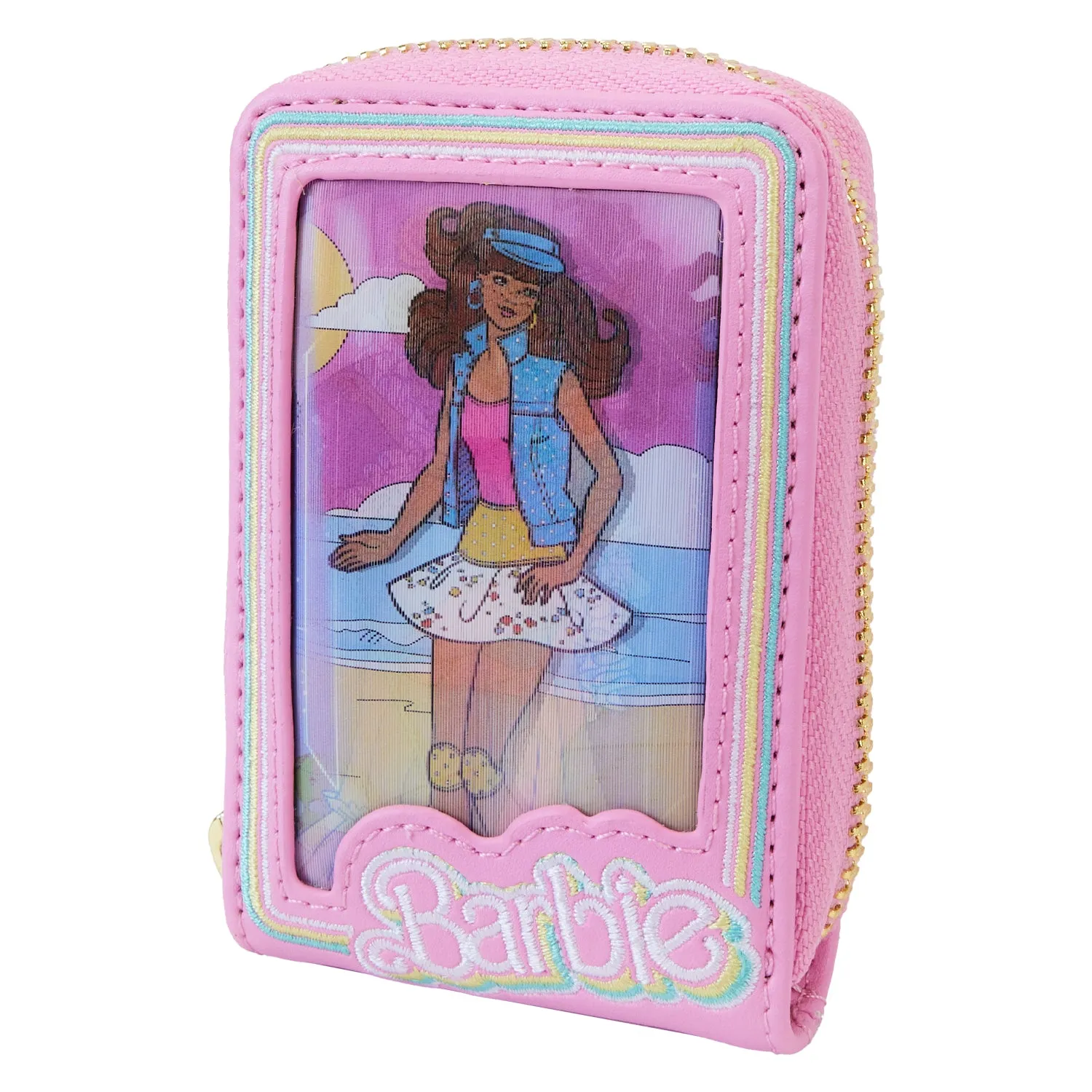 Barbie 65th Anniversary Doll Box Triple Lenticular Zip Around Wallet