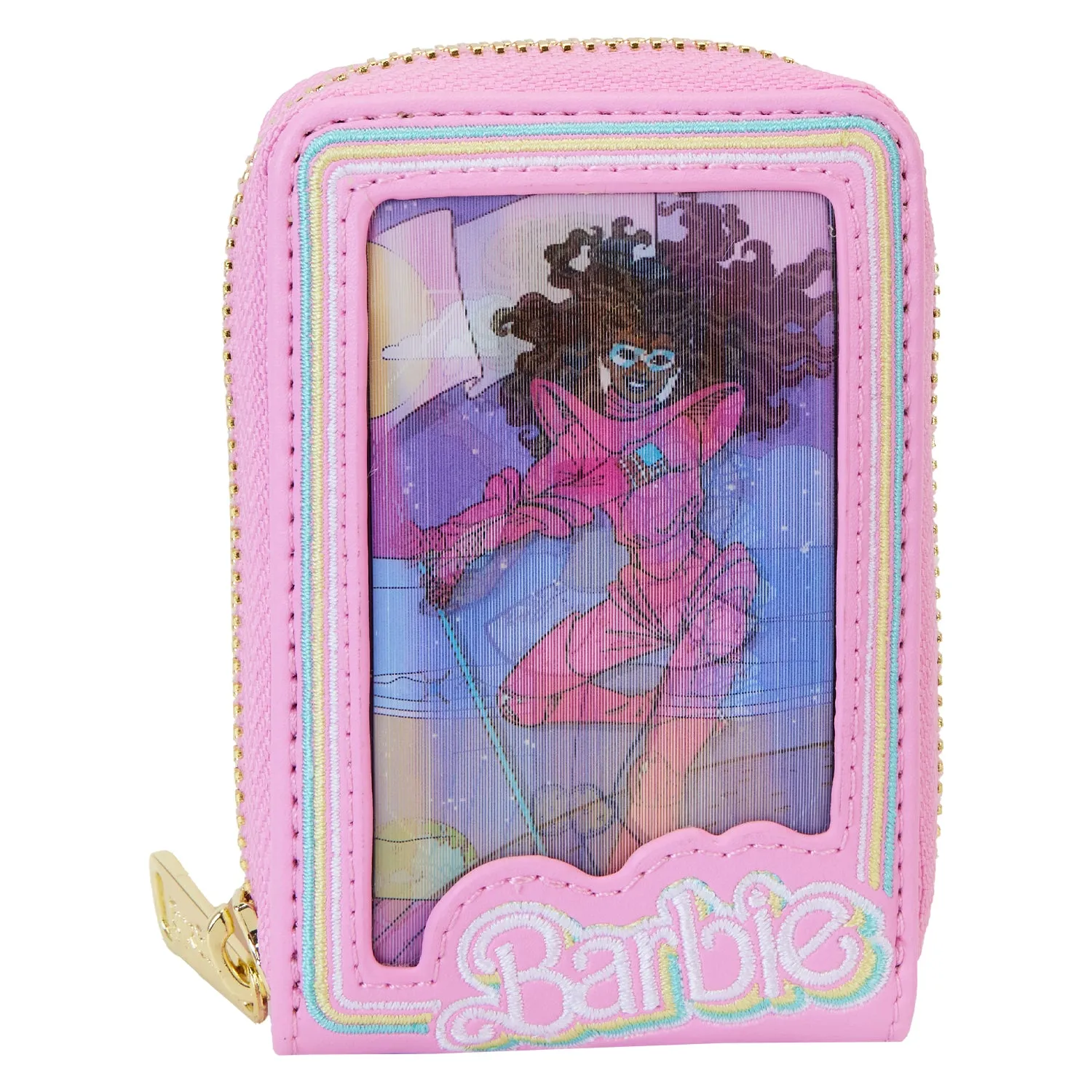 Barbie 65th Anniversary Doll Box Triple Lenticular Zip Around Wallet