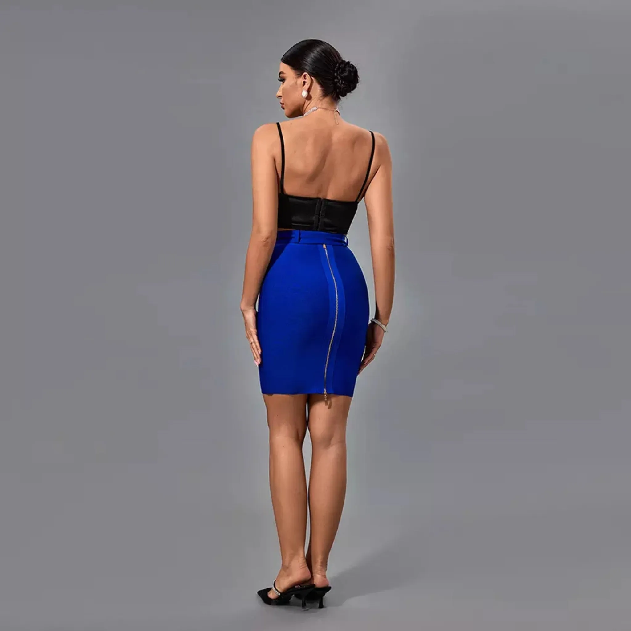 Belted Bodycon Skirt