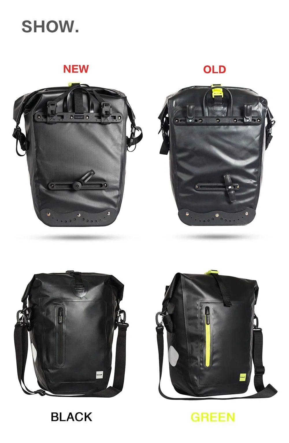 Bicycle Bike Packing Panniers Rhinowalk 25L Waterproof