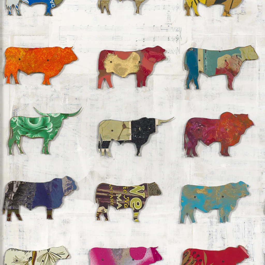 BIG PASTURE (MID-SIZE) original metal wall sculpture