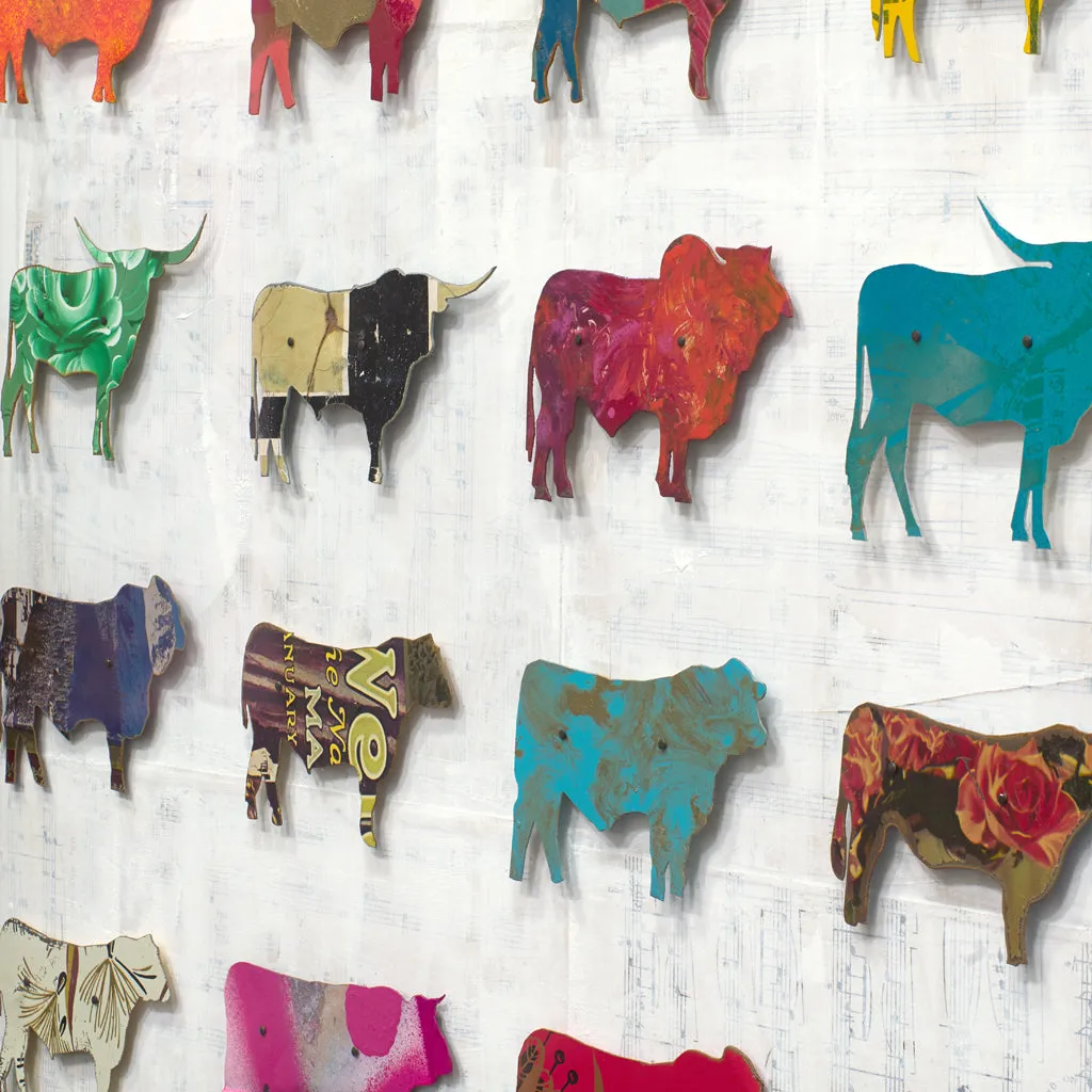 BIG PASTURE (MID-SIZE) original metal wall sculpture