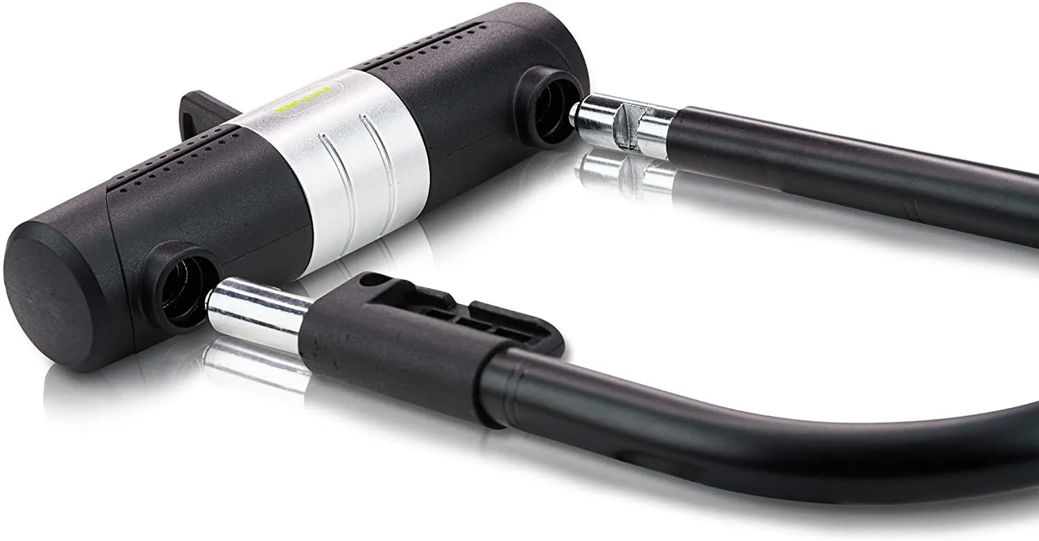 Bike U Lock - Sigtuna Bike Lock Heavy Duty Anti-Theft with 4ft/1.2m Cable, Bicycle U Lock with Sturdy Mounting Bracket for Mountain Bikes, Ebikes, Scooters