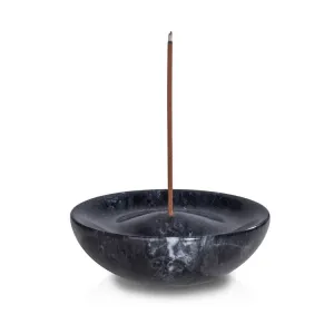 Black Marble Incense Holder