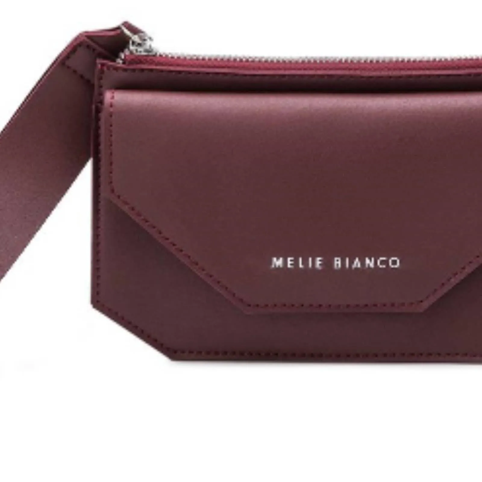 Burgundy Convertible wristlet/crossbody purse
