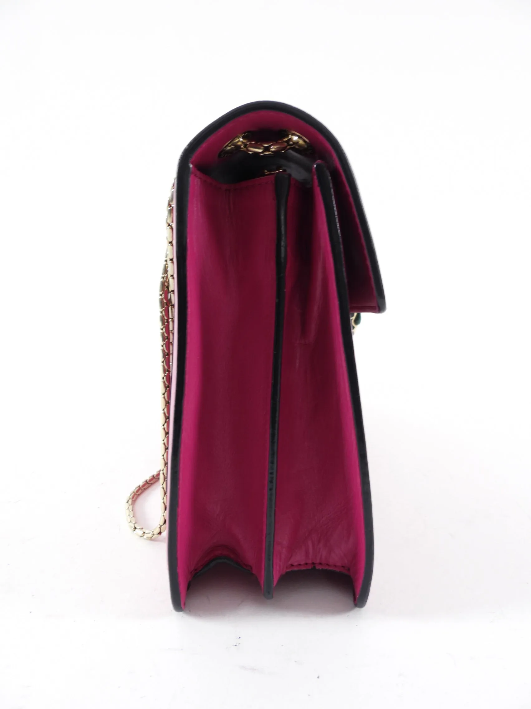 Bvlgari Serpenti Forever Medium Flap Bag Magenta Fuchsia
