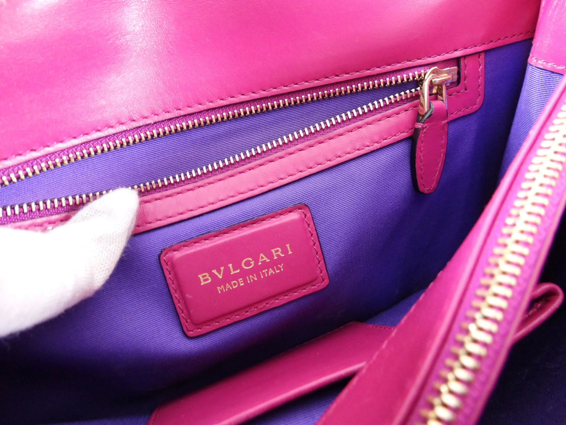 Bvlgari Serpenti Forever Medium Flap Bag Magenta Fuchsia