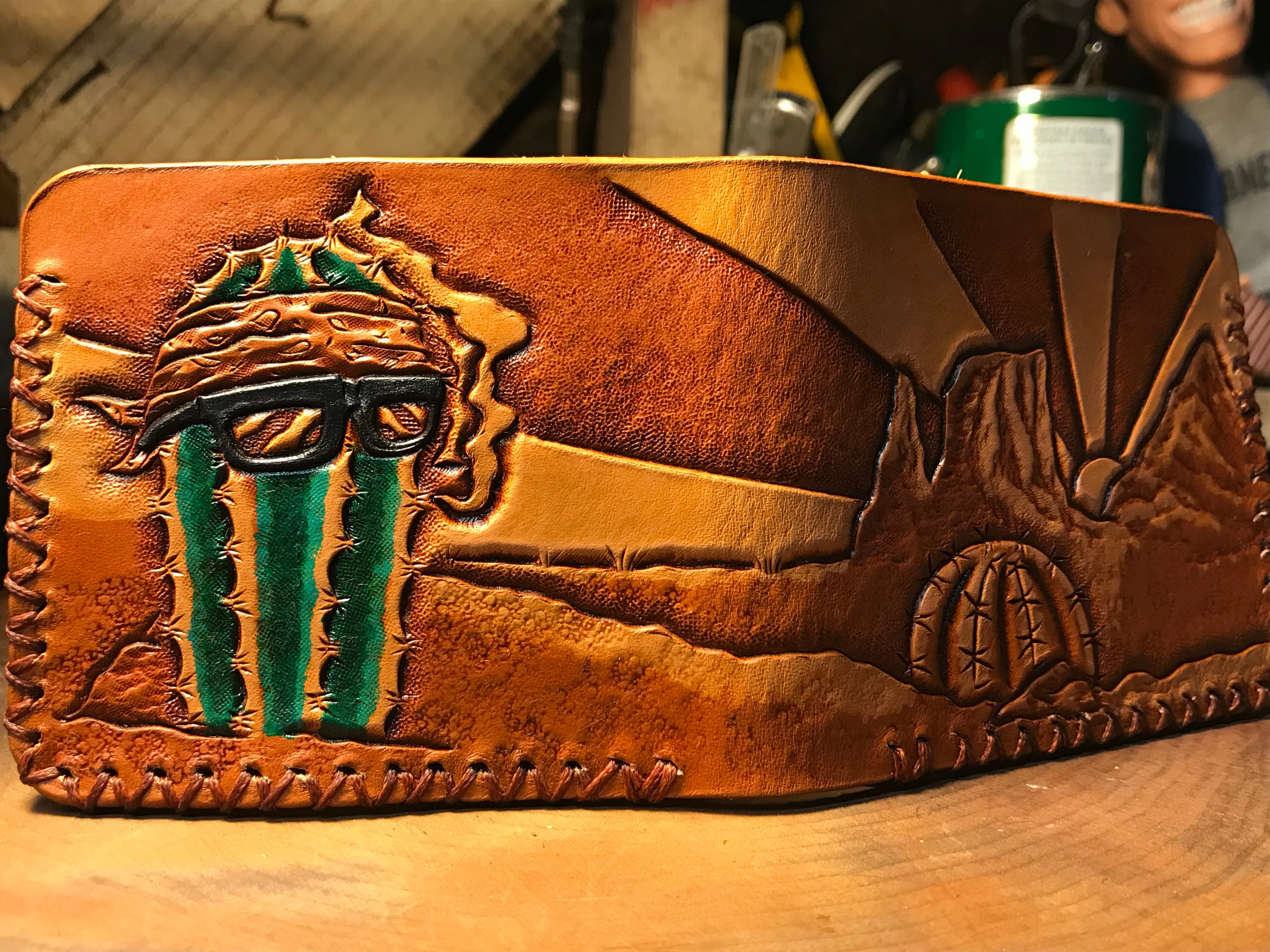 Cactus Vato Leather Billfold