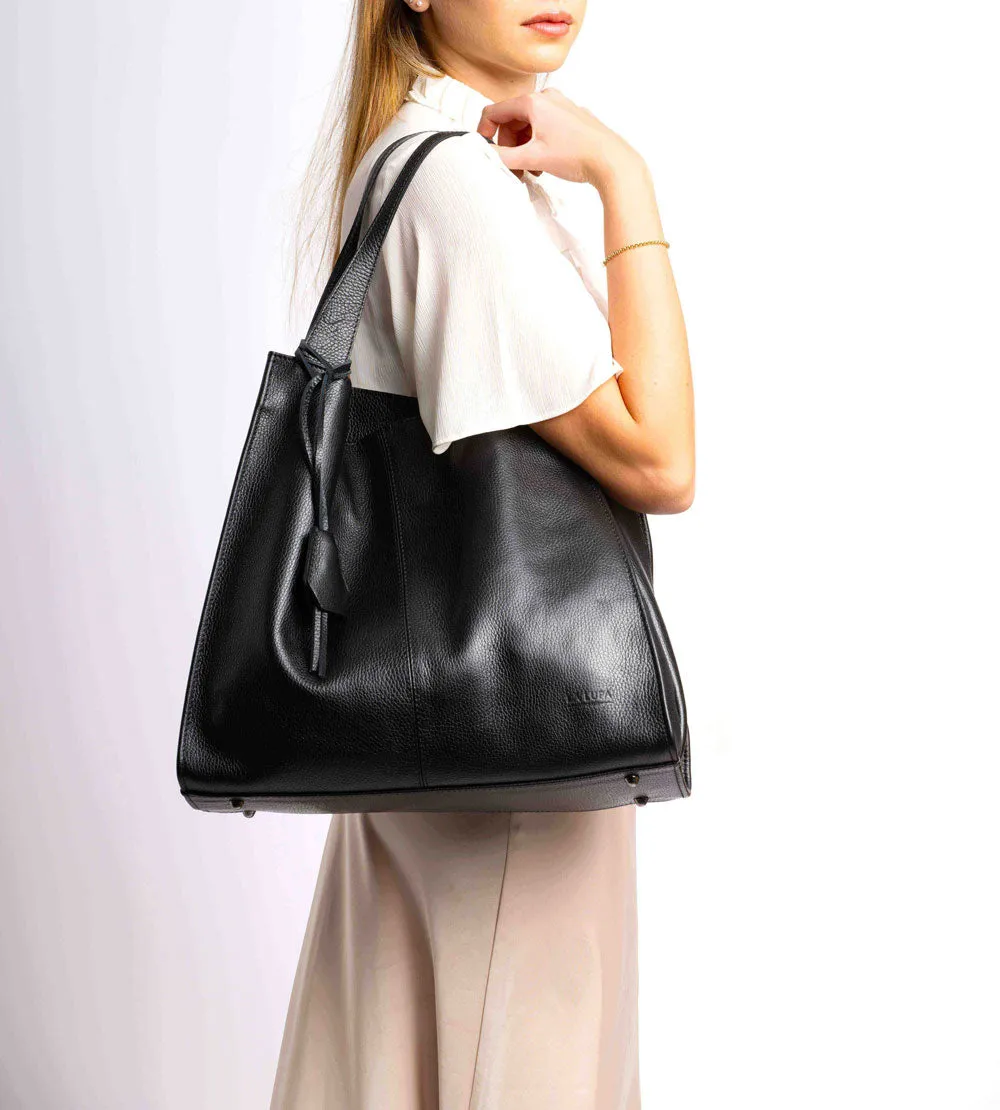 Cassia Large Tote Black