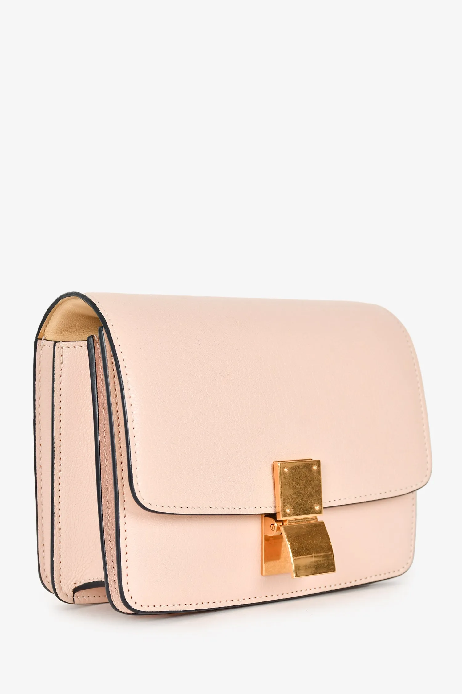 Celine 2018 Pink Leather Small Classic Box Crossbody