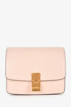 Celine 2018 Pink Leather Small Classic Box Crossbody