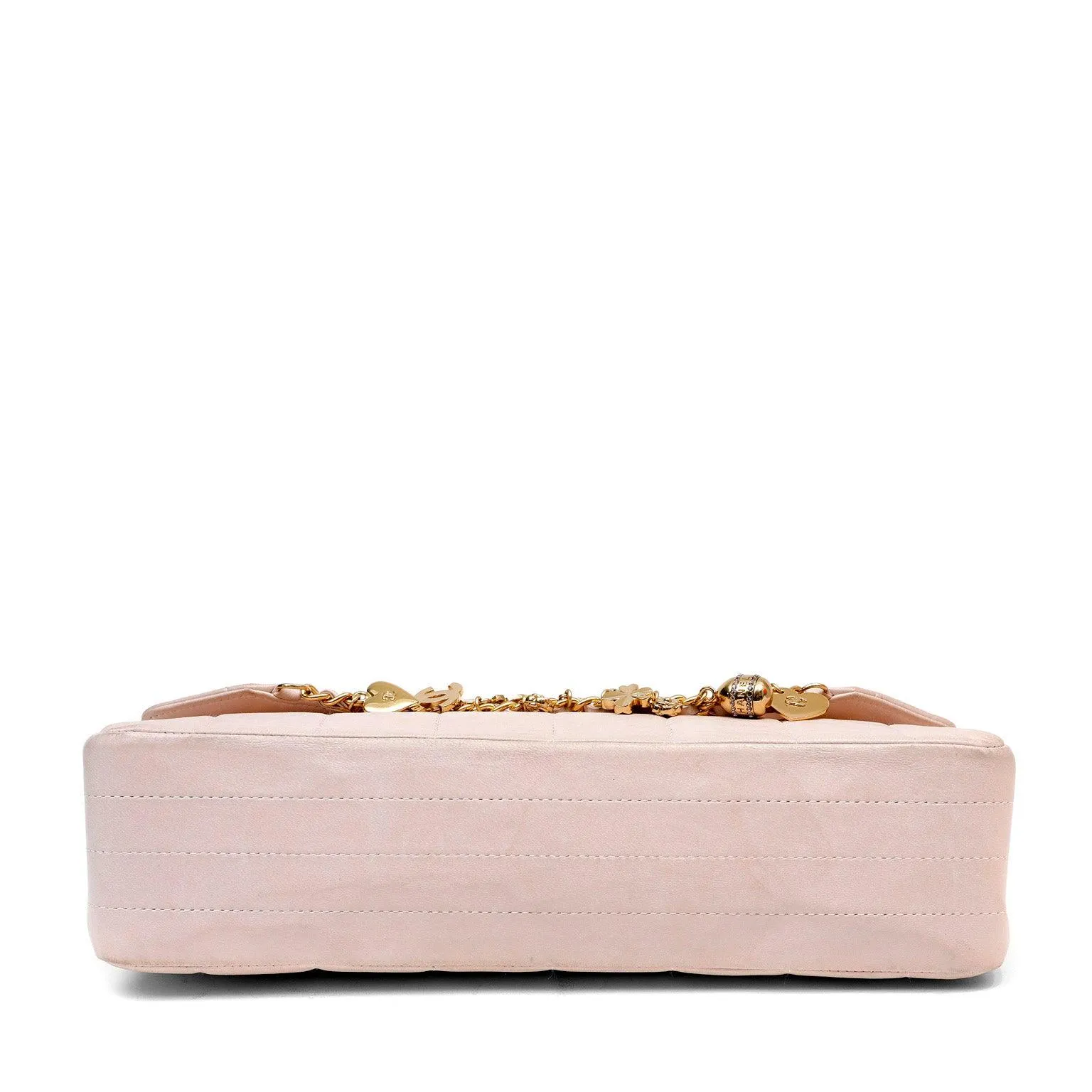 Chanel Blush Lambskin Lucky Charms Chain Flap Bag