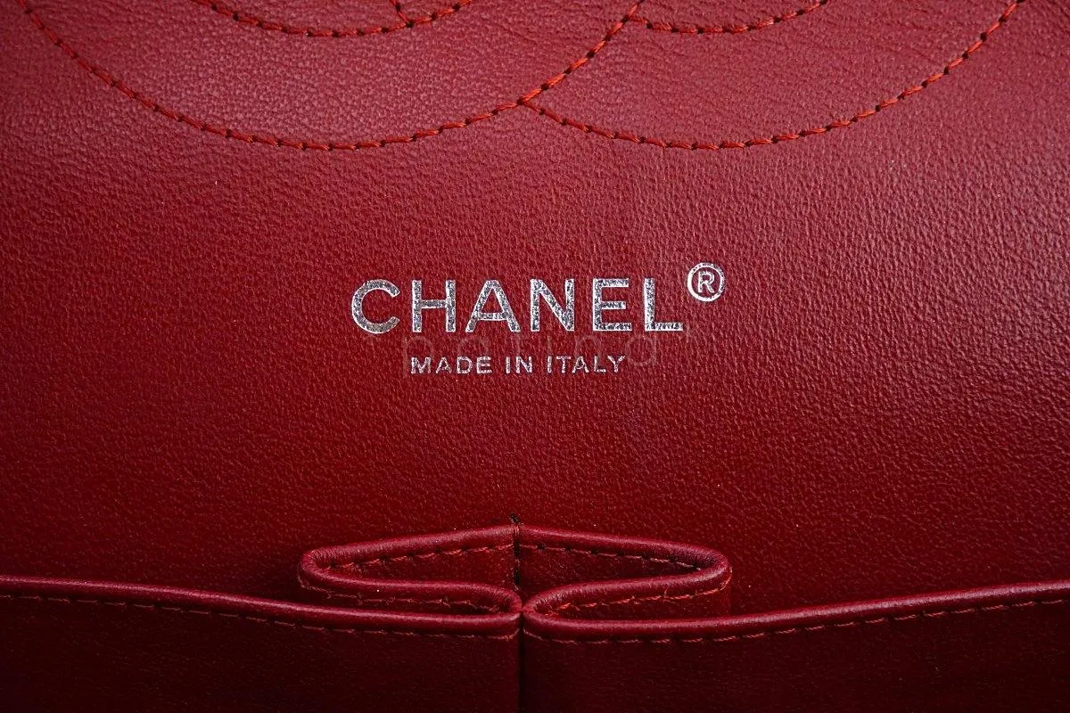 Chanel Red Caviar Jumbo 2.55 Classic Double Flap Bag SHW