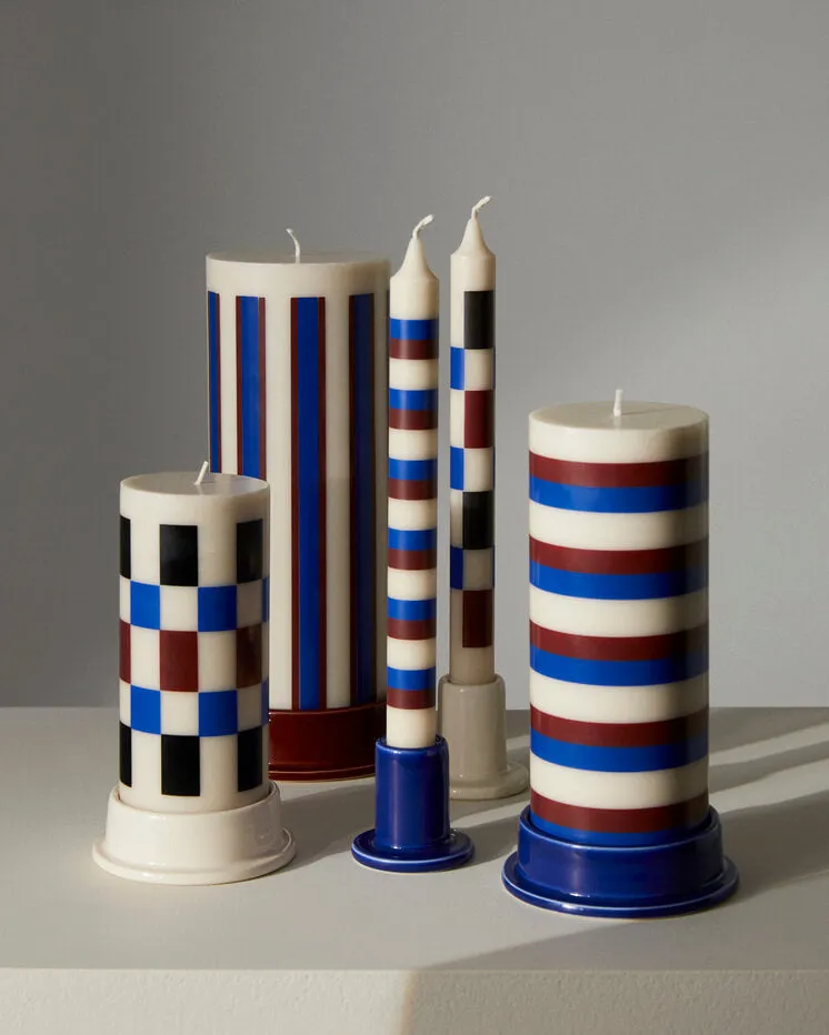 Column Candleholder | Small | Off White | by HAY