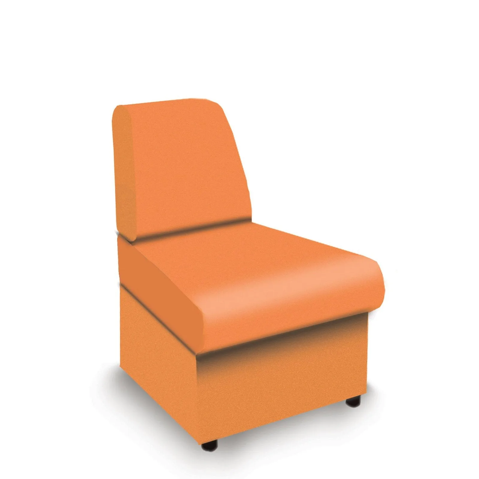 Contemporary Modular Fabric Low Back Sofa - Convex